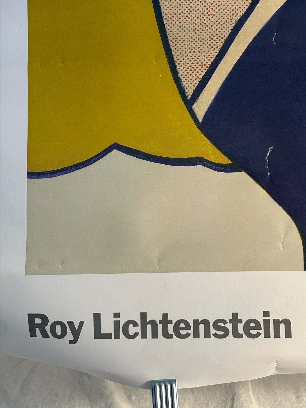 Vintage Roy Lichtenstein poster Girl With Ball MoMA NY pop art Print 2003 20x33 - Picture 3 of 16